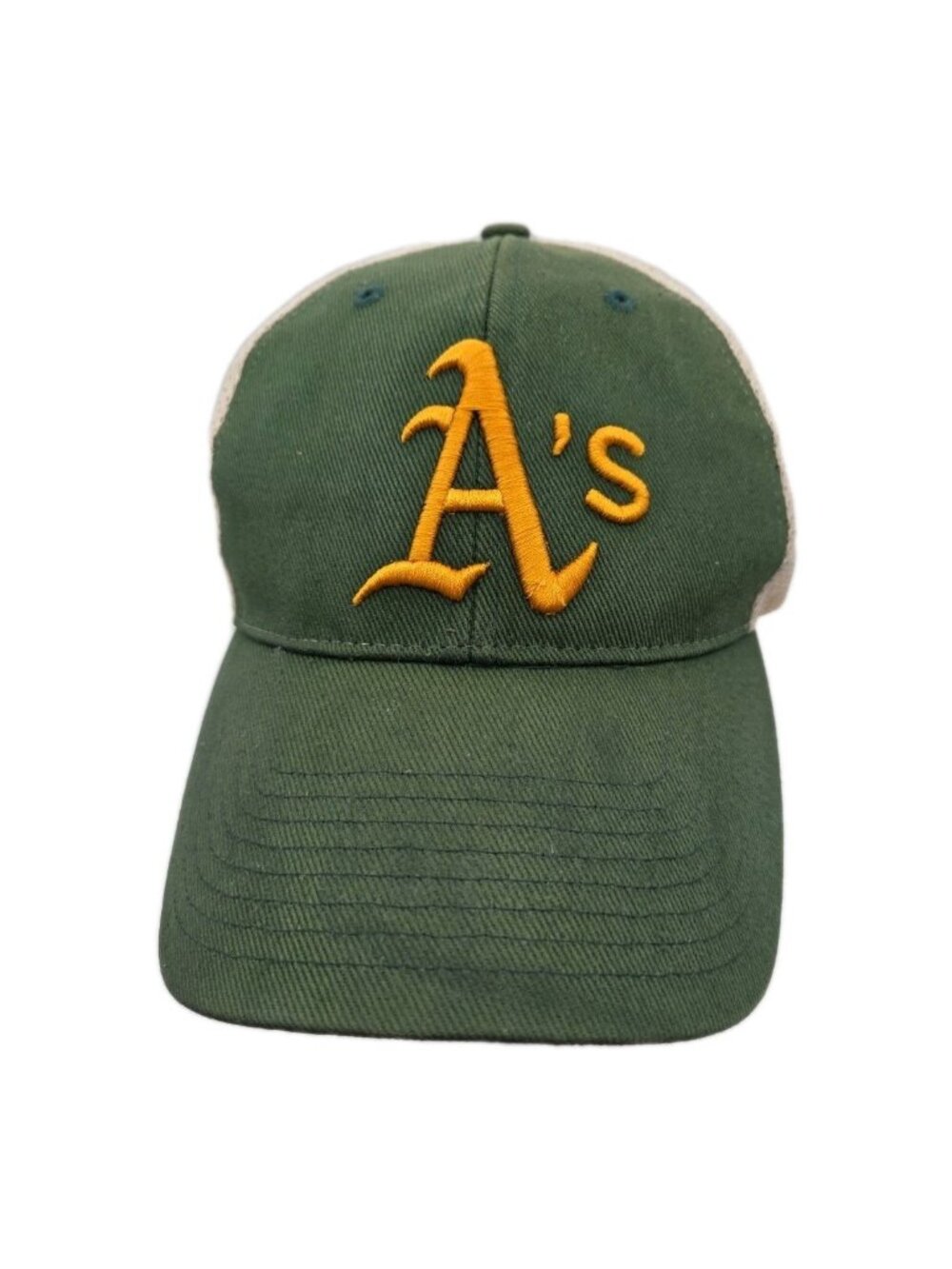 VTG Oakland Athletics A's Green Embroidered Mesh Cotton Baseball Cap